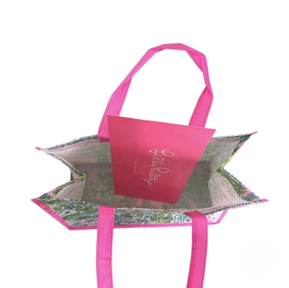 NWOT - Lilly Pulitzer West Palm Beach Tropical Pink Tote - Picture 3 of 9